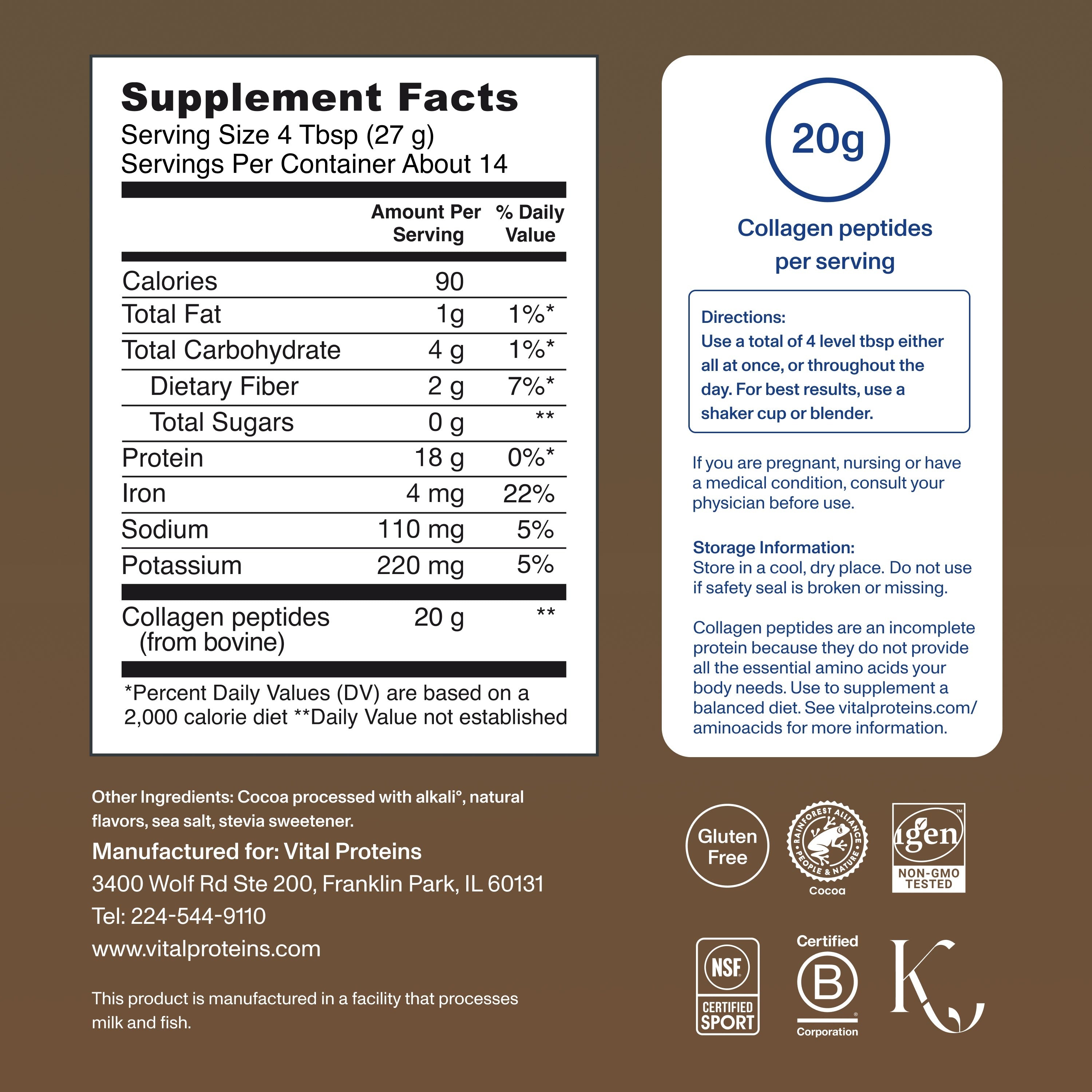 Chocolate Collagen Peptides