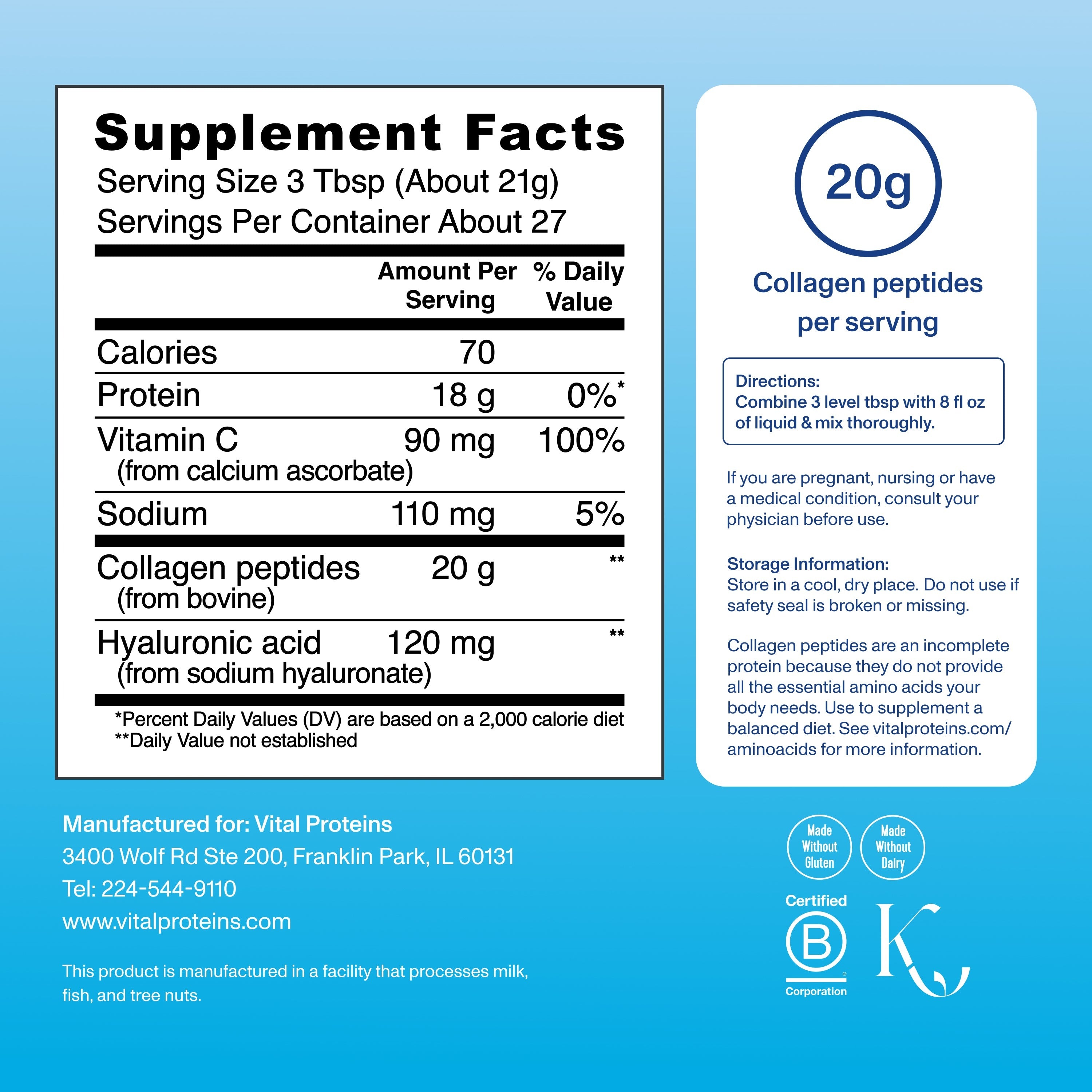 Collagen Peptides Advanced - with Hyaluronic Acid & Vitamin C