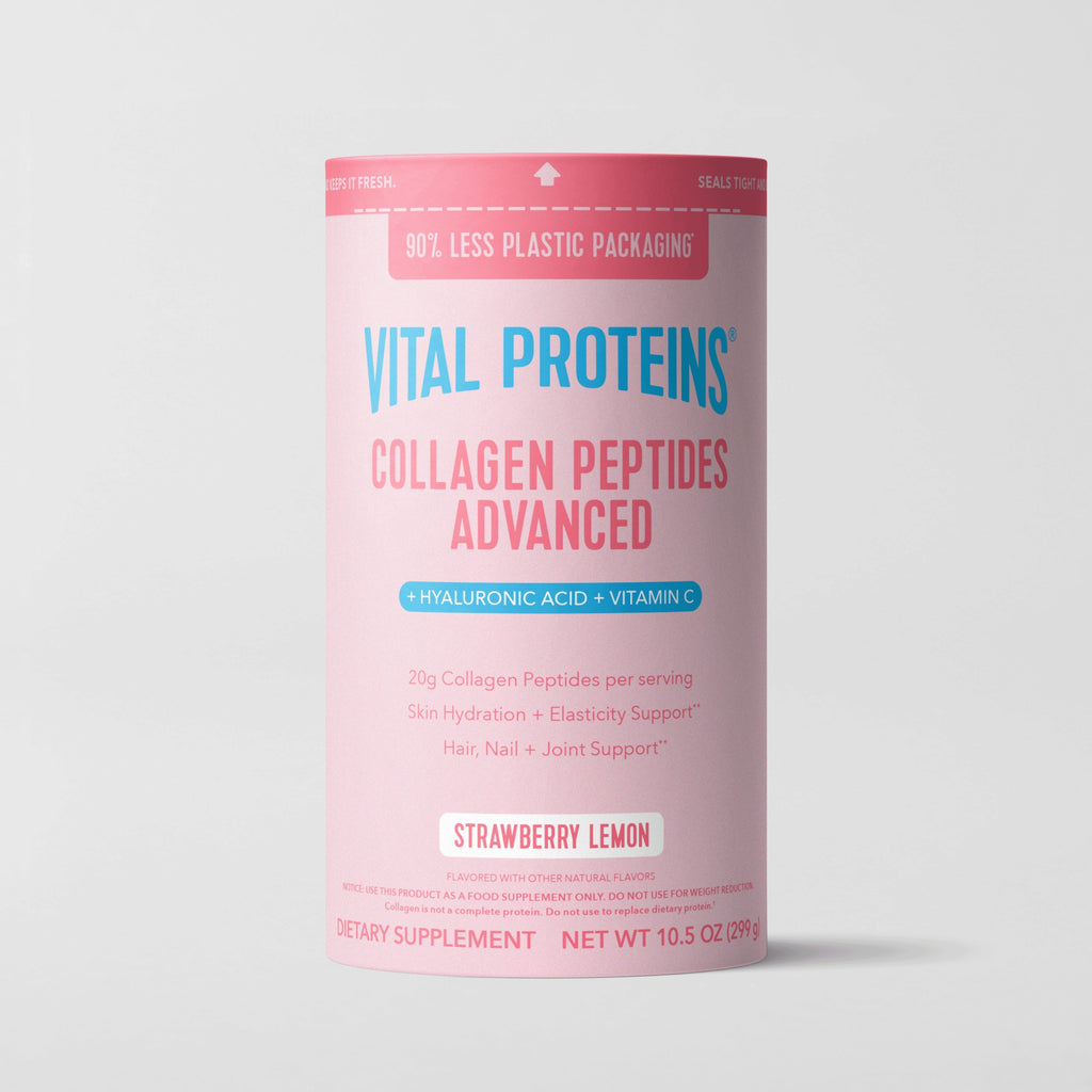 Strawberry Lemon Collagen Peptides Advanced - with Hyaluronic Acid & Vitamin C