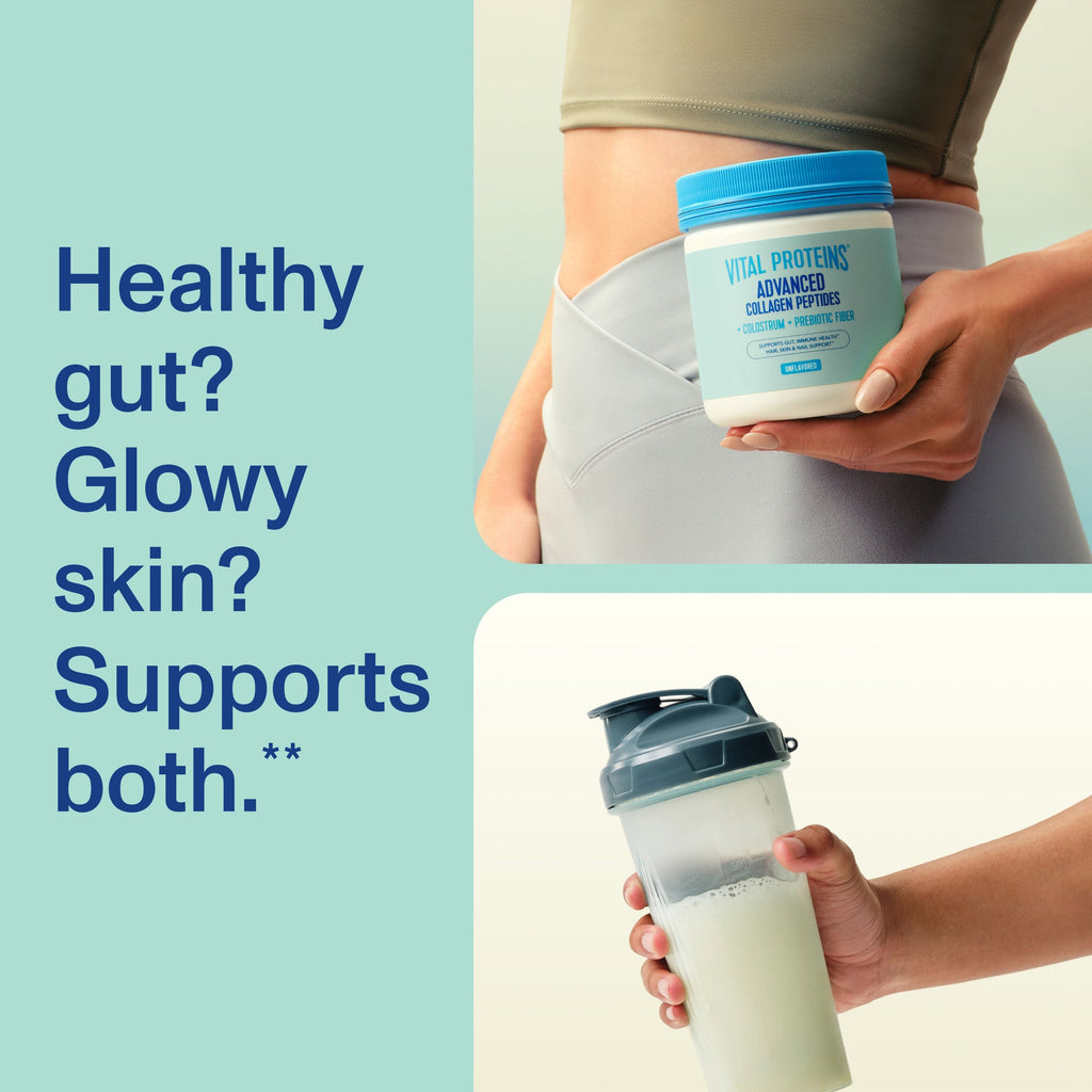 Advanced Collagen Peptides + Colostrum + Prebiotic Fiber
