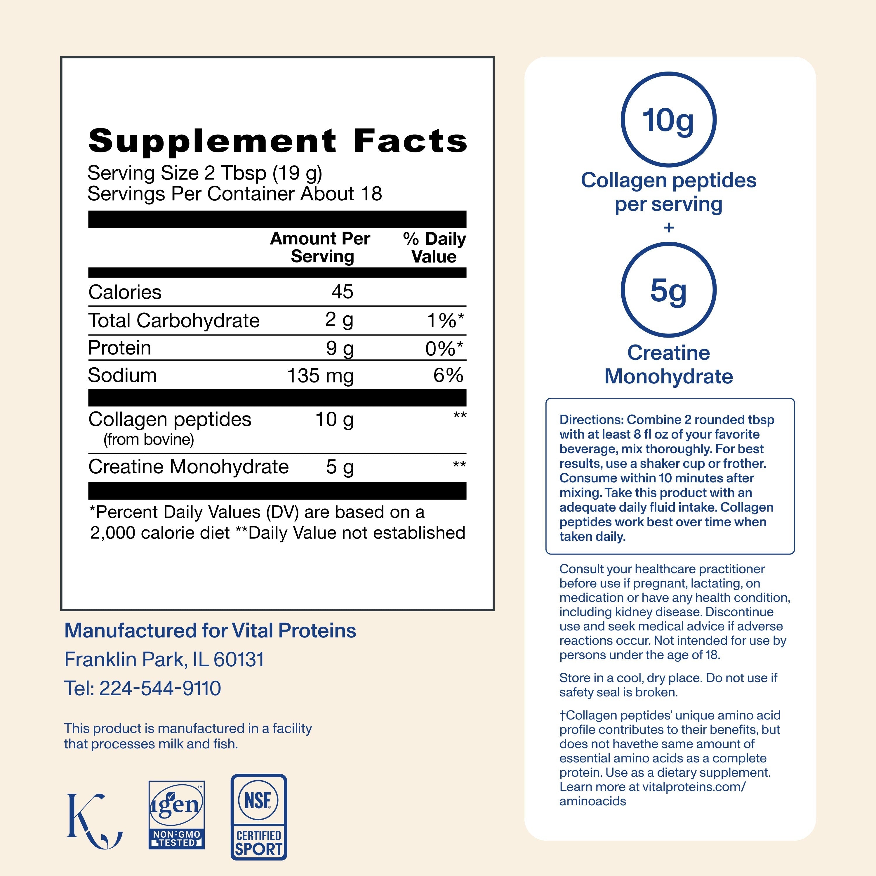 Advanced Collagen Peptides + Creatine - Strawberry Lemon