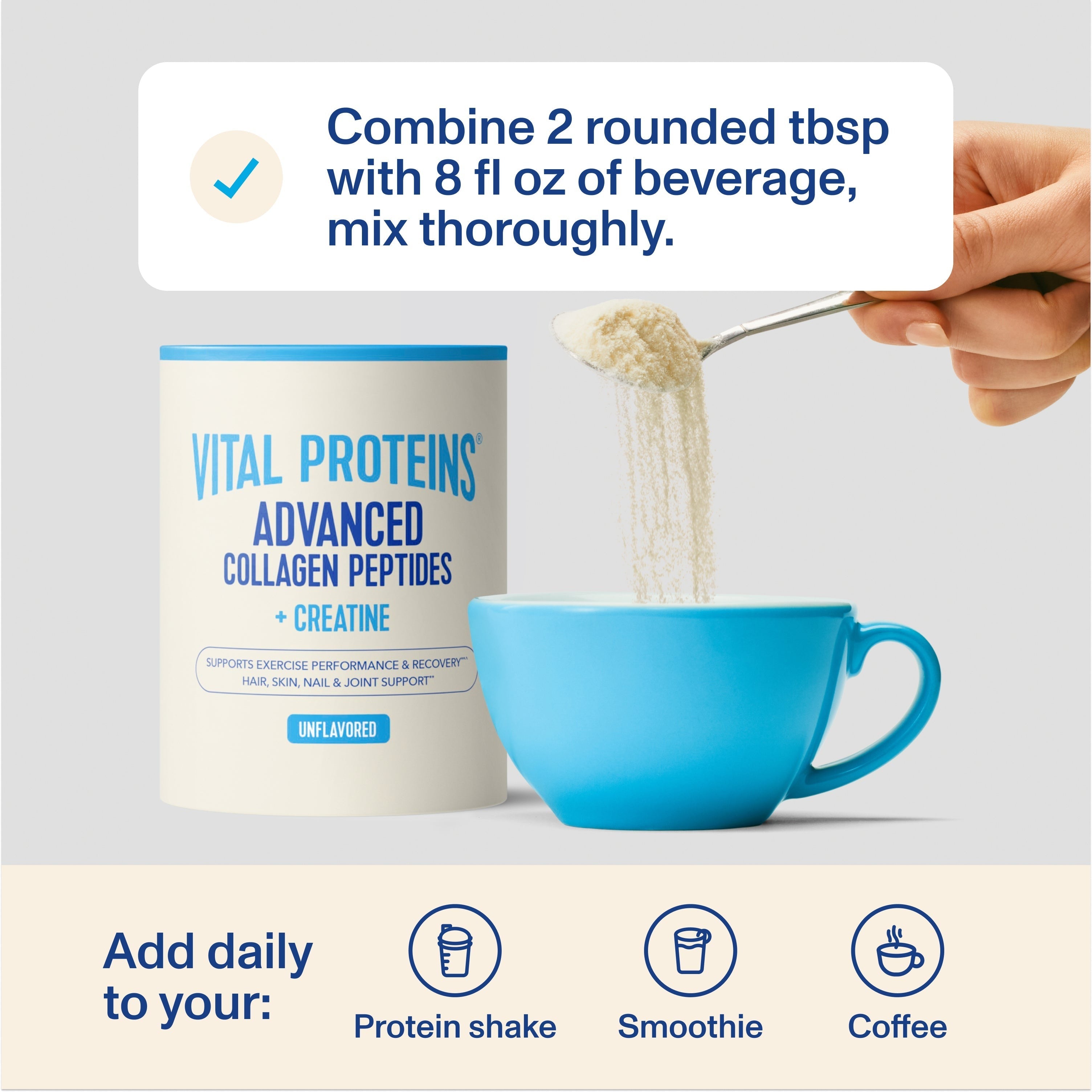 Advanced Collagen Peptides + Creatine - Unflavored
