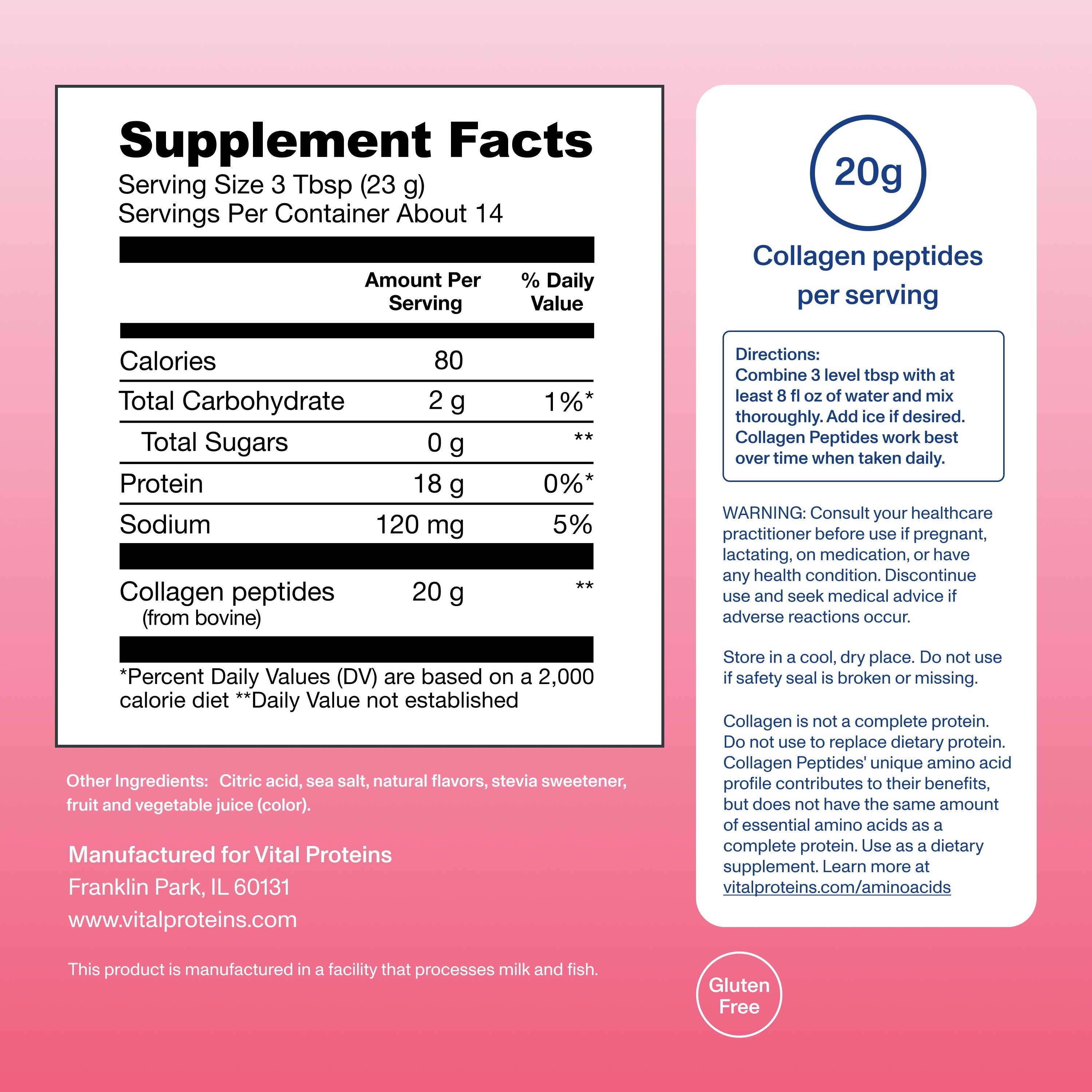 Strawberry Lemonade Collagen Peptides